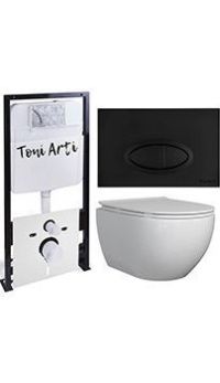 Комплект TONI ARTI TA-01 + Baglio с сиденьем с микролифтом, с клавишей Freto TA-0054 АКЦИЯ