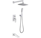 Душевой комплект BOHEME Venturo 374-W-2 White/Chrome